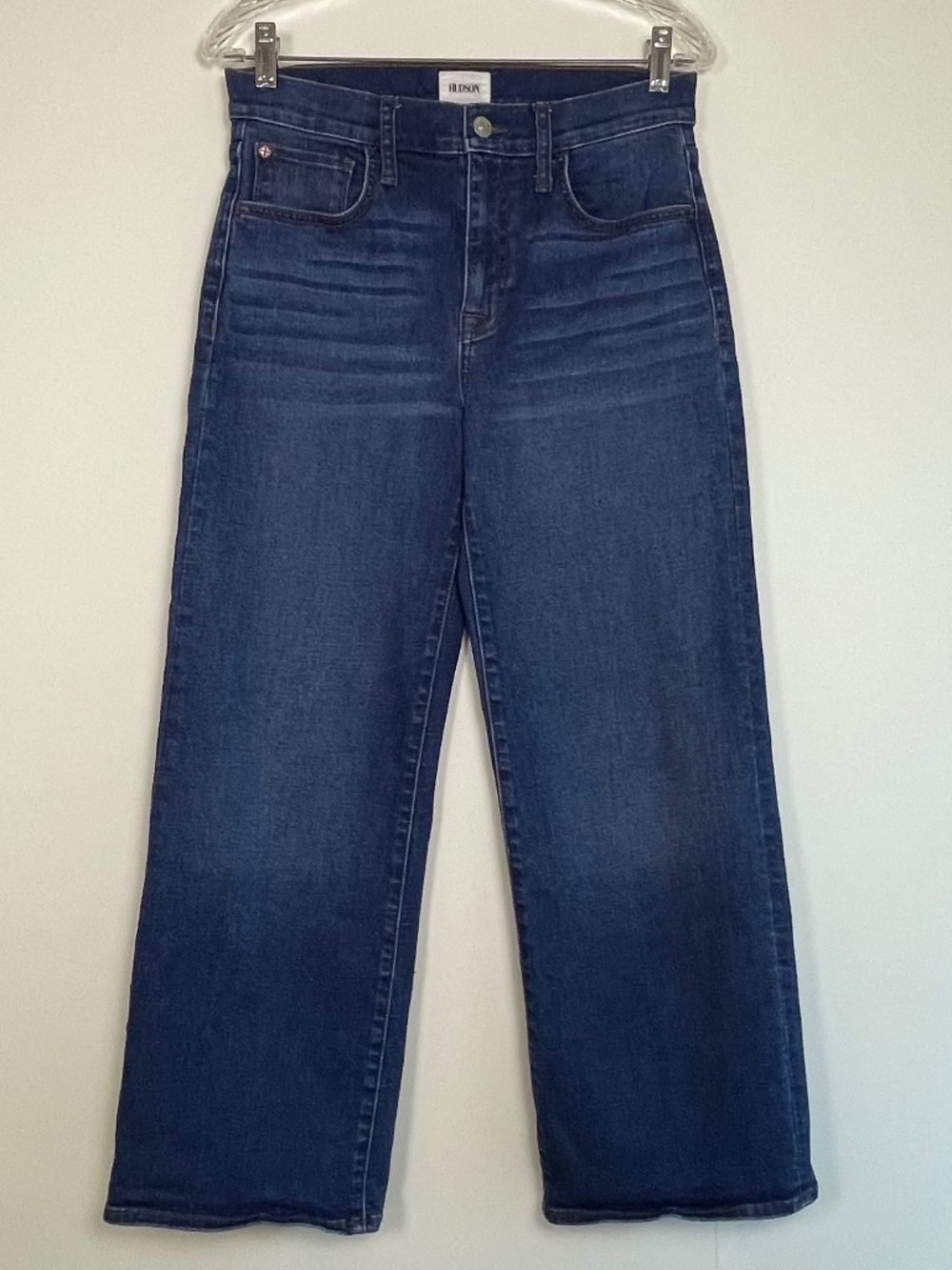 HUDSON Rosalie High-Rise Wide Leg Ankle Jeans Size 27 Excellent Condition